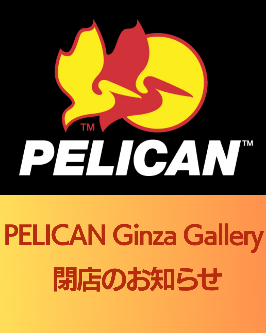 PELICAN Ginza Gallery 閉店のお知らせ